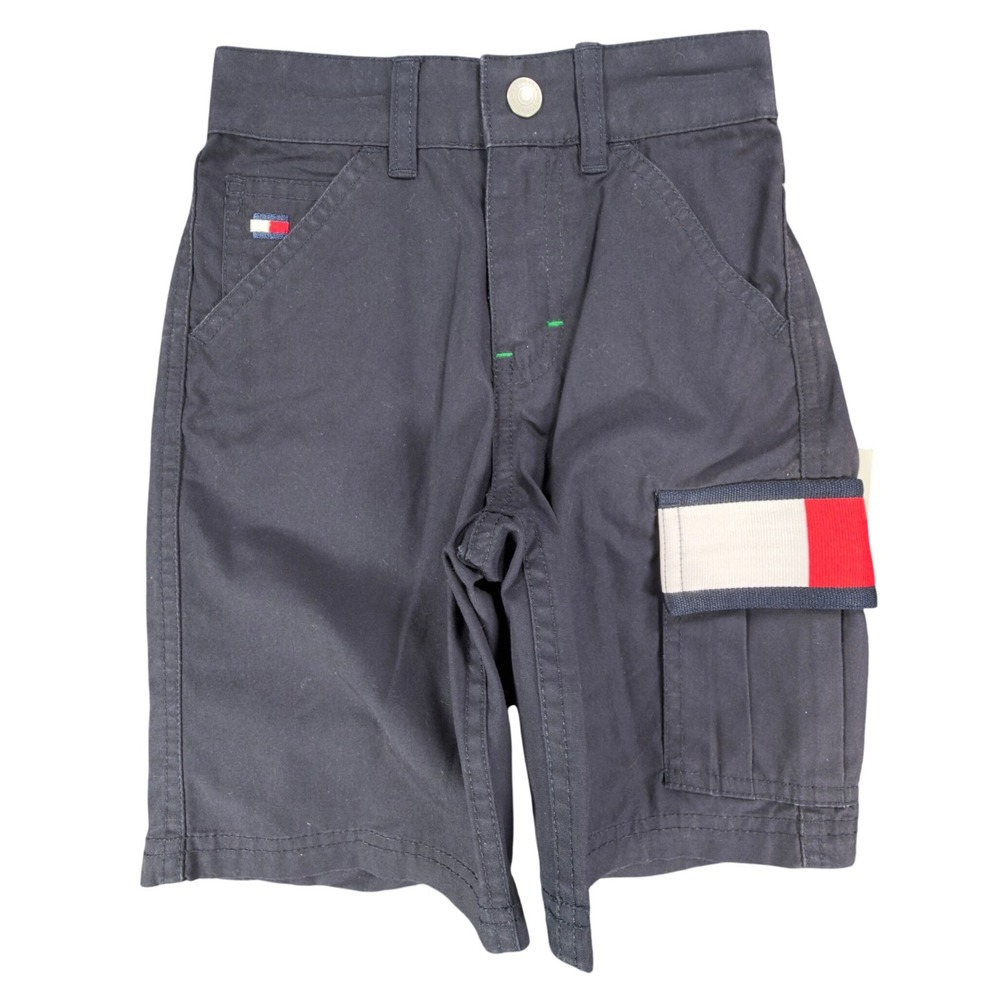 Tommy Hilfiger Vintage 90s Cargo Shorts Toddler 3T Navy Blue Cotton NWT